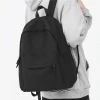 Muji black schoolbag for male college students, high school and junior high school students, simple solid color for male students, black backpack for female students Item Picture